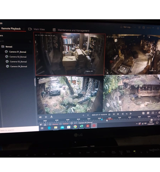 Pemasangan CCTV gudang Artha